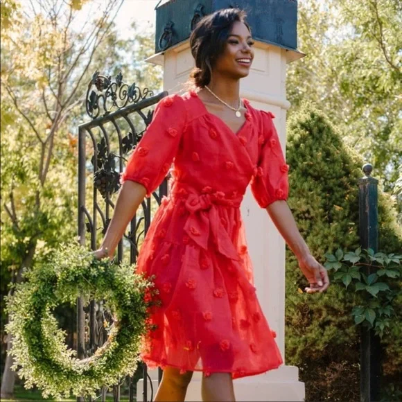 fitted lace wedding dress Penny Dress in Red Lace – Ivy City Co